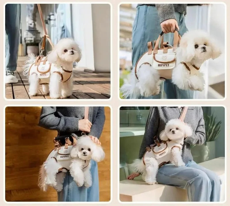 PetSling Comfort – Mochila Transversal de Transporte com Coleira Integrada