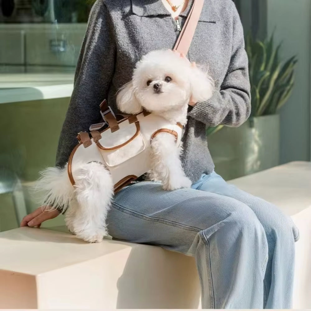 PetSling Comfort – Mochila Transversal de Transporte com Coleira Integrada