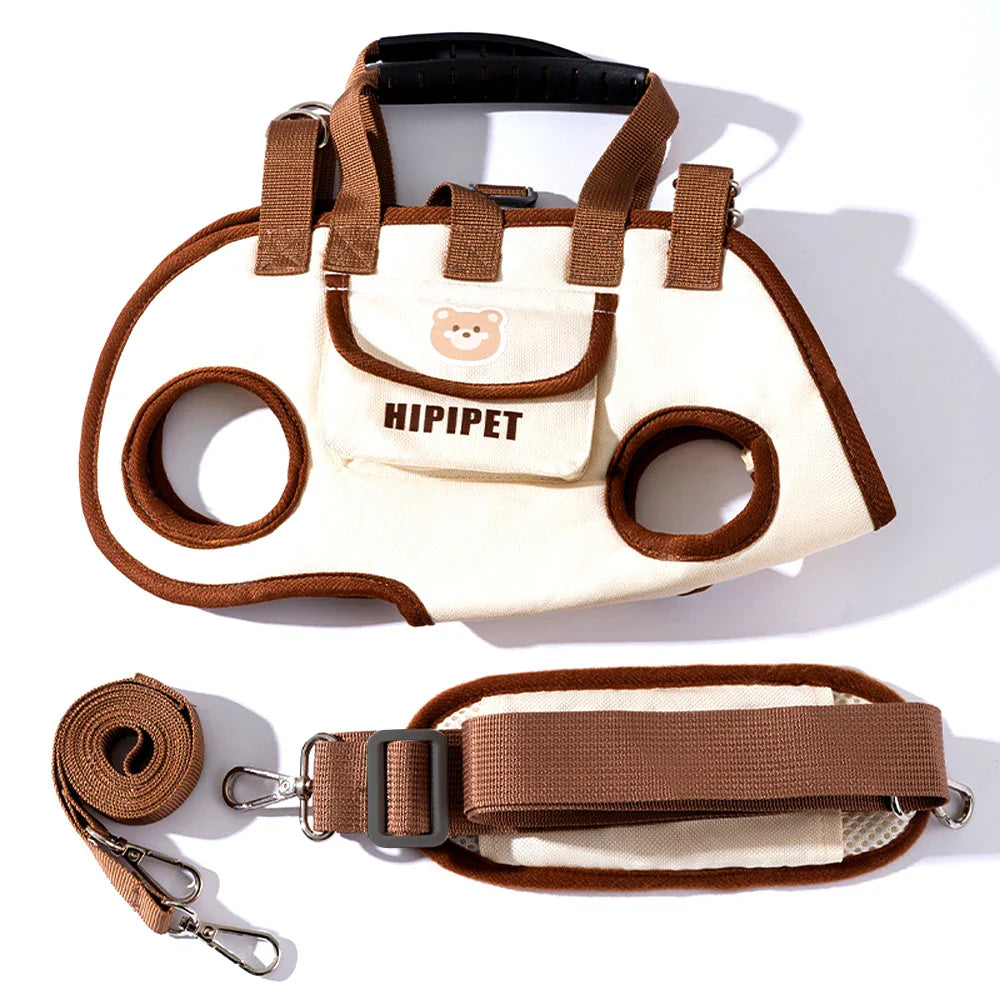 PetSling Comfort – Mochila Transversal de Transporte com Coleira Integrada