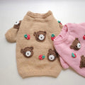 Blusa de Lã Teddy Bear tricotada à mão